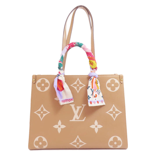 LOUIS VUITTON Tote Bag M45982 Ann Platt beige On the Go MM Women
