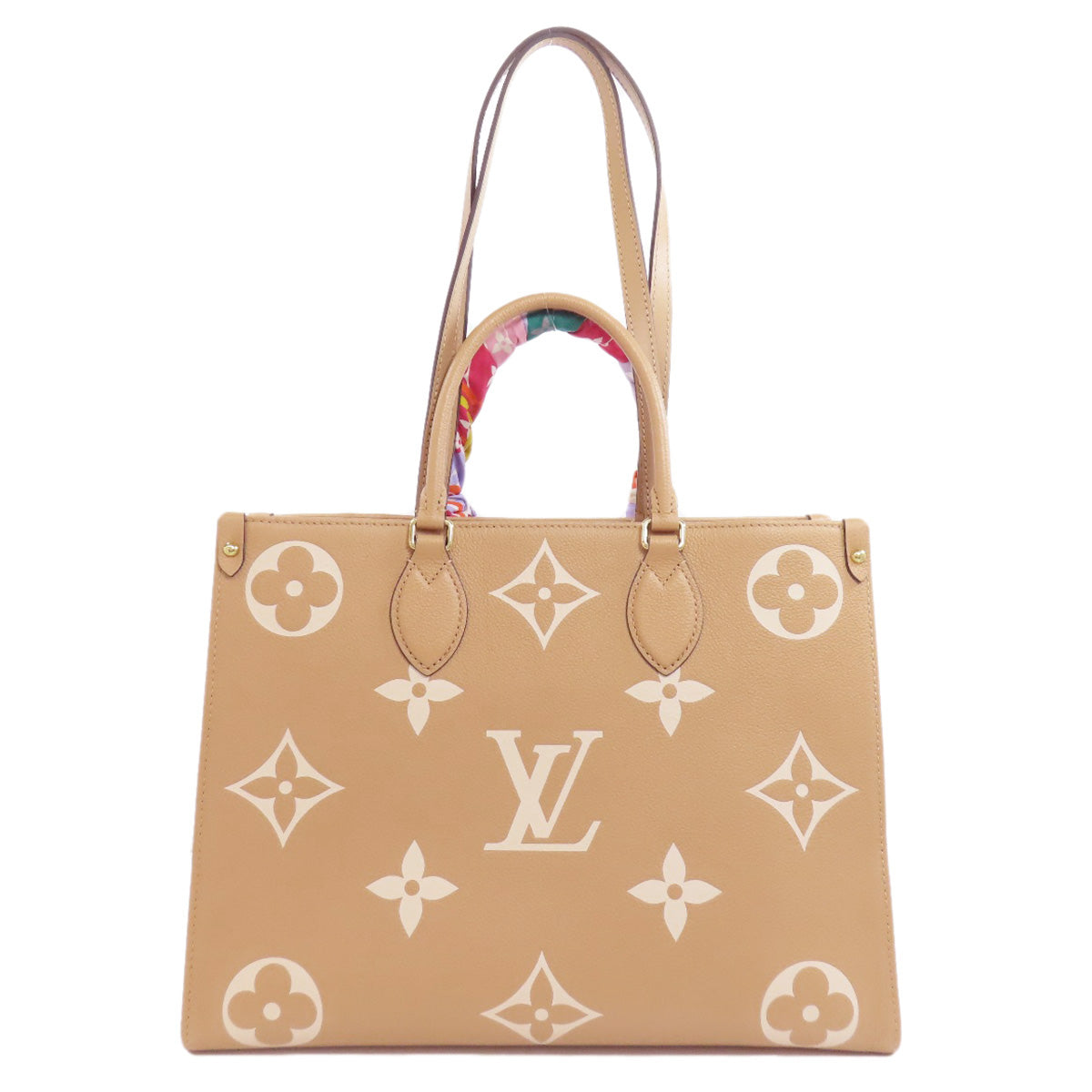 LOUIS VUITTON Tote Bag M45982 Ann Platt beige On the Go MM Women