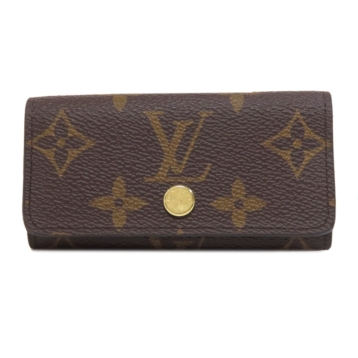 LOUIS VUITTON Key case Key holder  M69517 Monogram canvas Brown Multicles4 mens(Unisex)