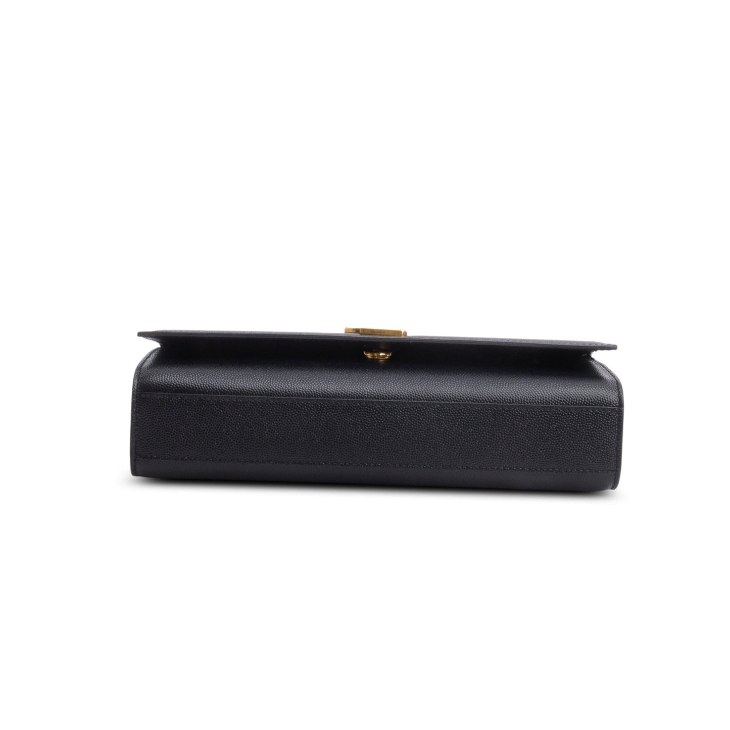Saint Laurent Black Grain De Poudre Medium Kate Bag