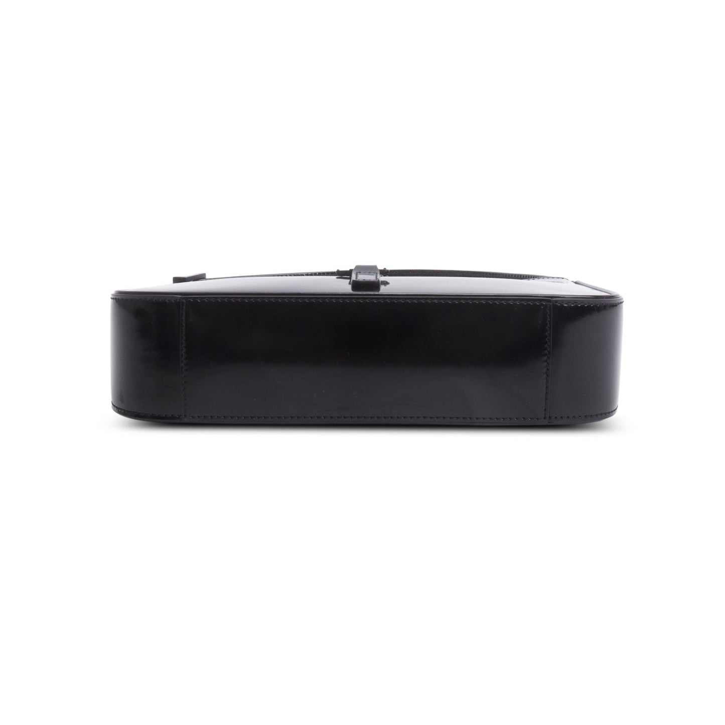 Saint Laurent 2023 Black Patent Leather Monogram Le 5 A 7 Hobo Bag