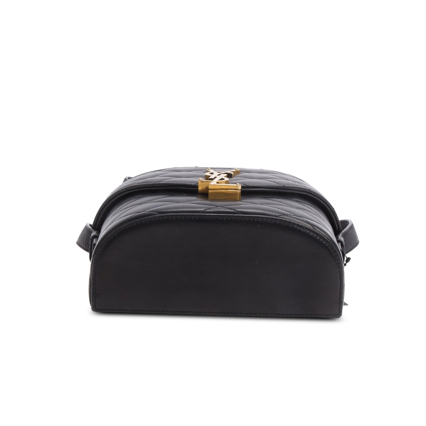 Saint Laurent 2026 Black Quilted Leather June Box Crossbody Bag
