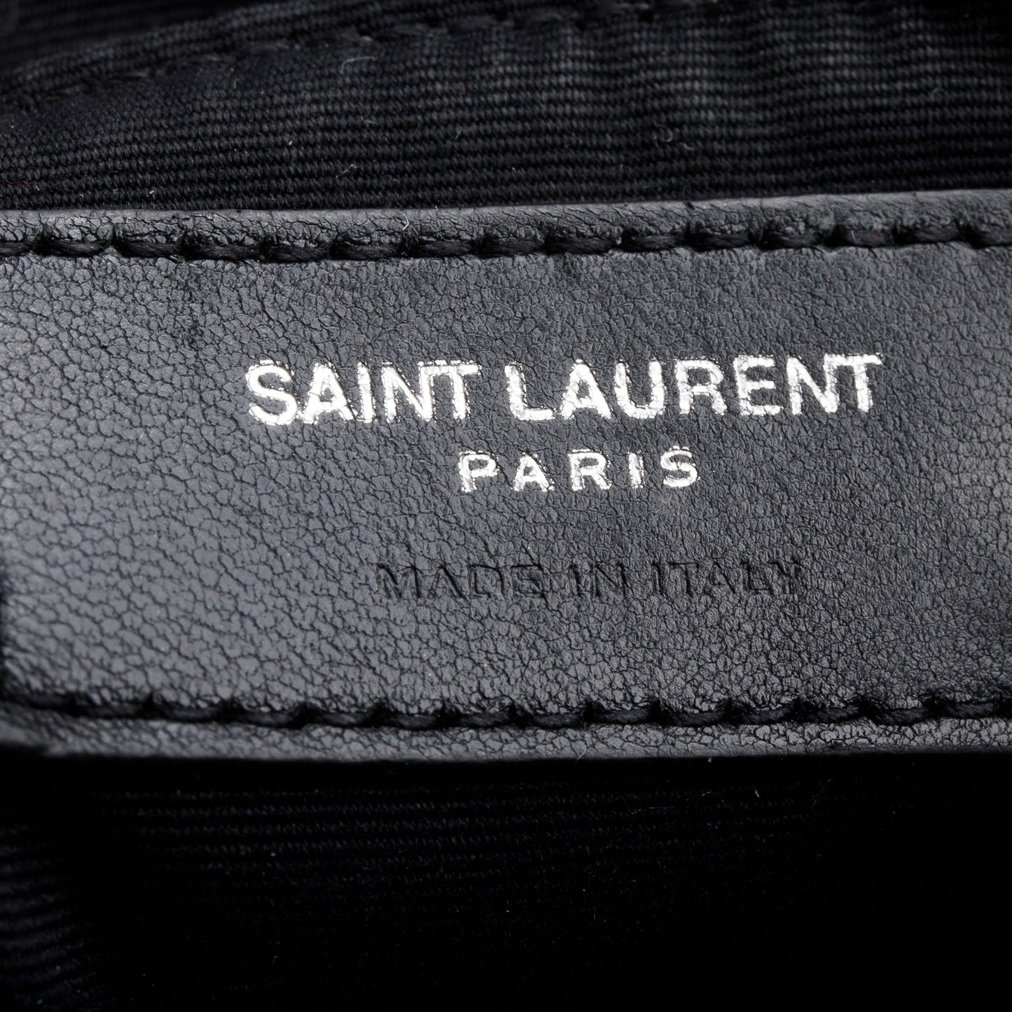 Saint Laurent Black Quilted Leather Lou Camera Bag
