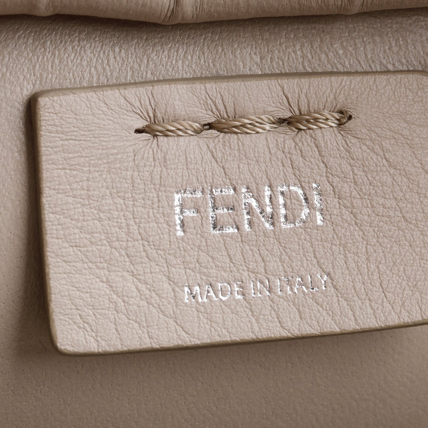 Fendi Grey Vitello Dolce Bi-Color Mini 3 Jours Tote