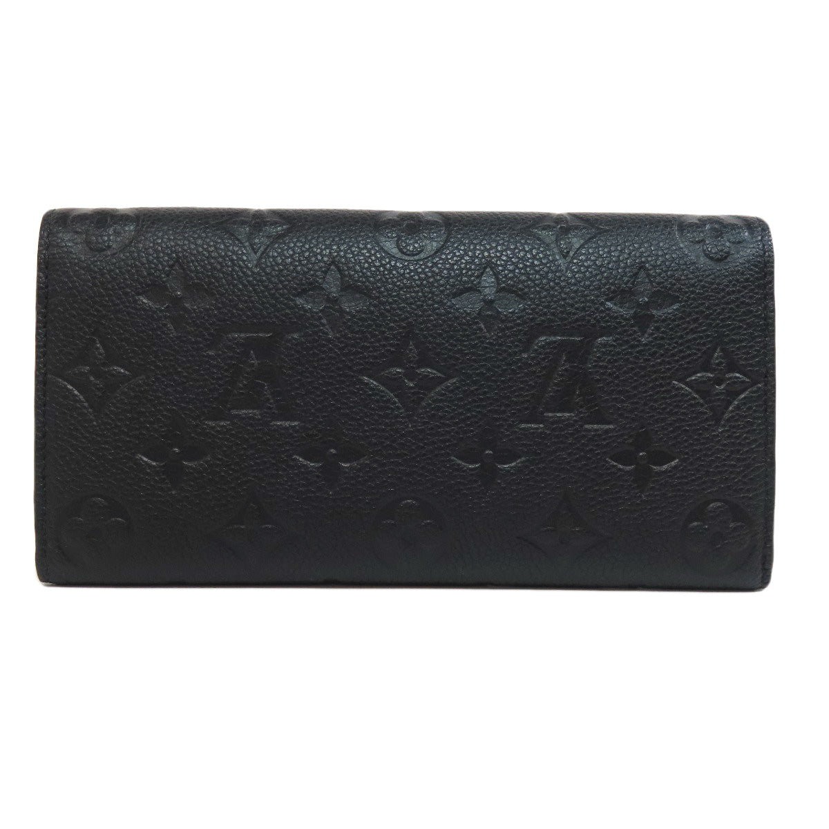 LOUIS VUITTON Bifold Wallet M62369 Ann Platt black Portefeuille Emily Women