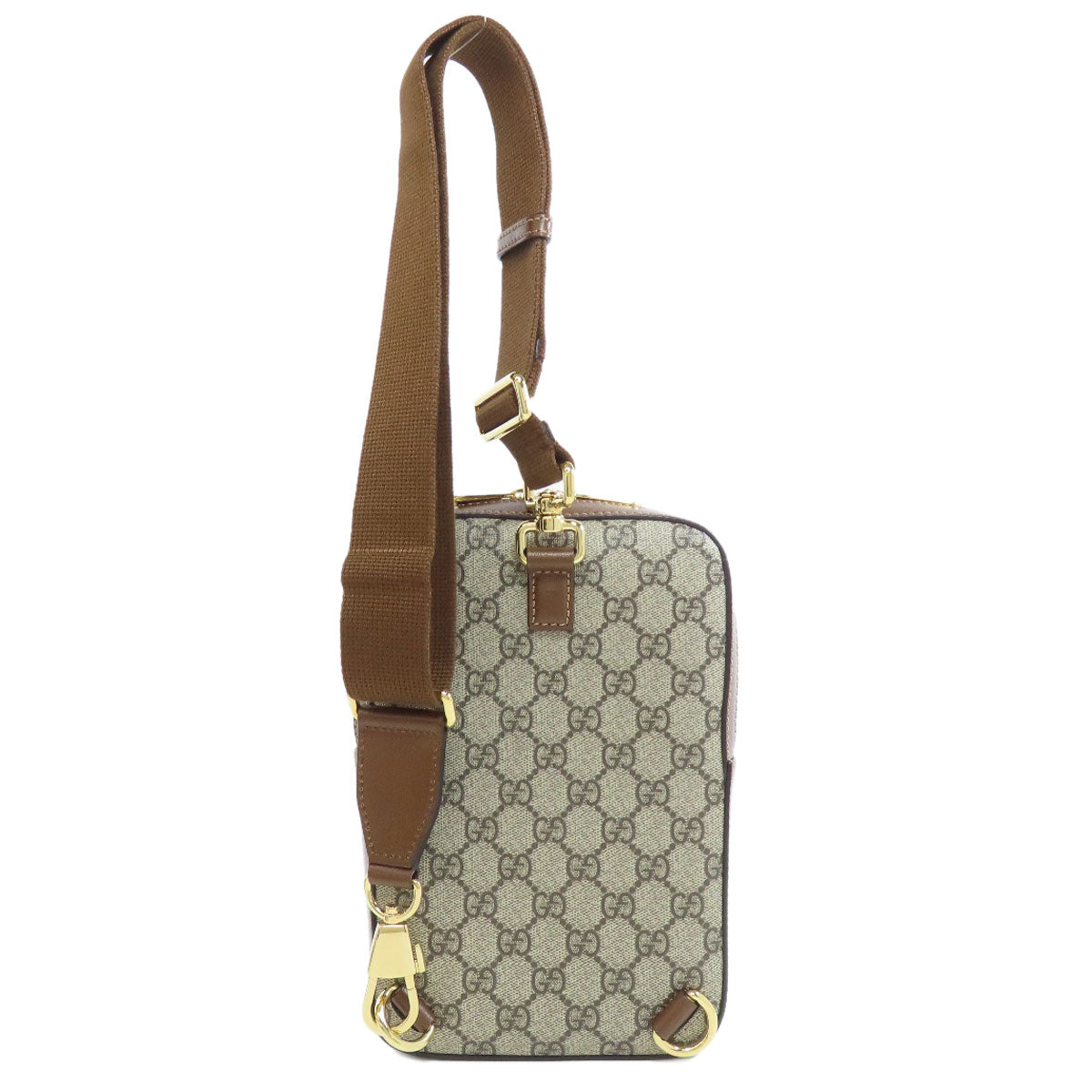 GUCCI Sling bag 696016 PVC Brown GG Supreme Women