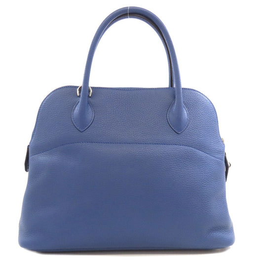 HERMES Handbag Taurillon Clemence blue Bolide 31 SilverMetal Women Used