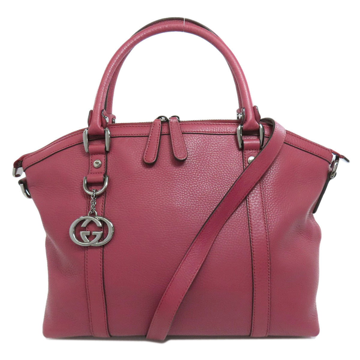GUCCI Tote Bag 341508 leather pink Outlet 2WAY Women