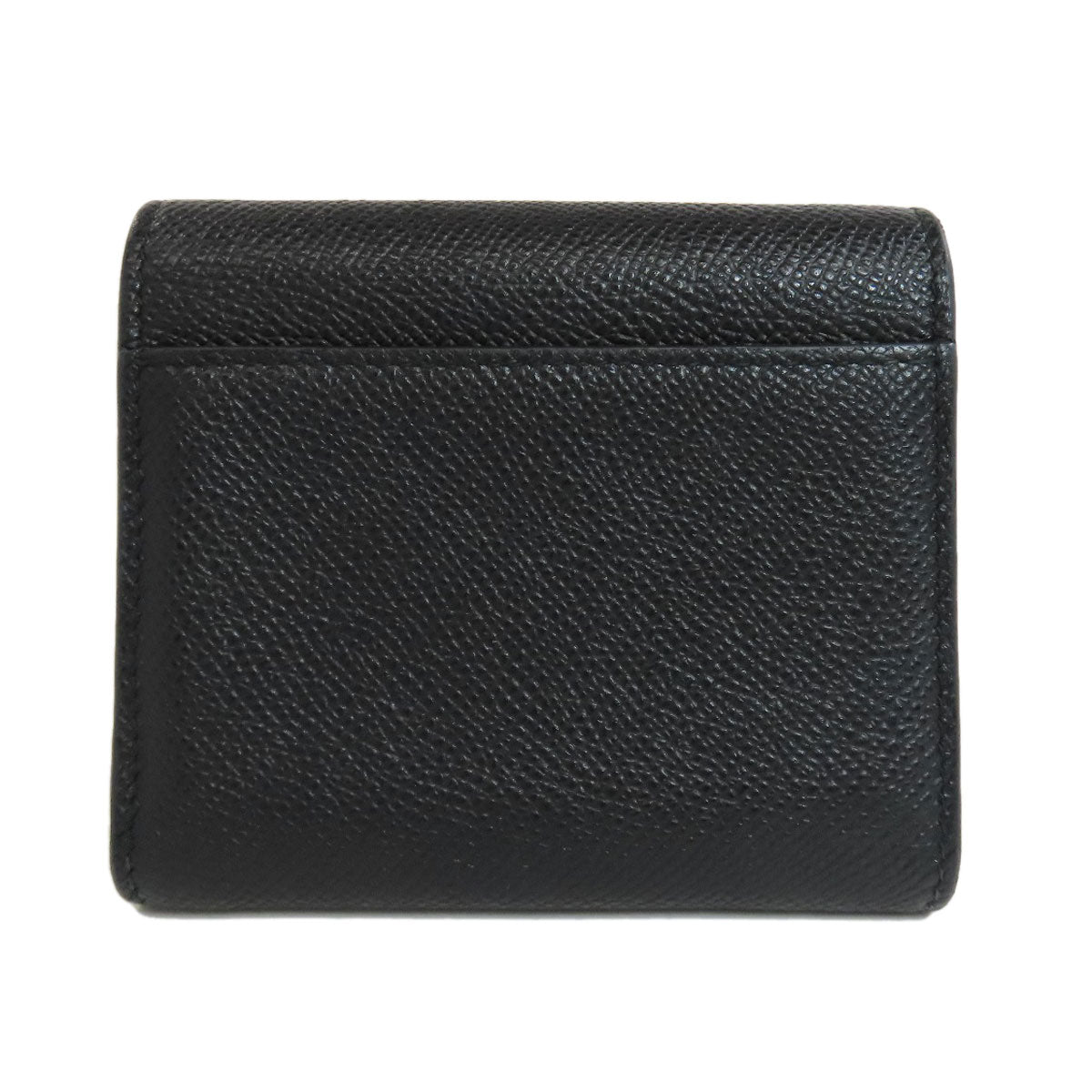Christian Dior Bifold Wallet Calfskin black saddle lotus wallet Women