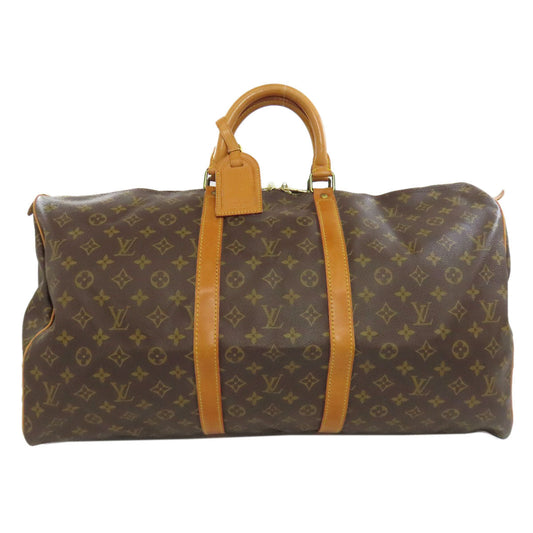 LOUIS VUITTON Boston Duffel bag M41424 Monogram canvas Brown Keepall 55