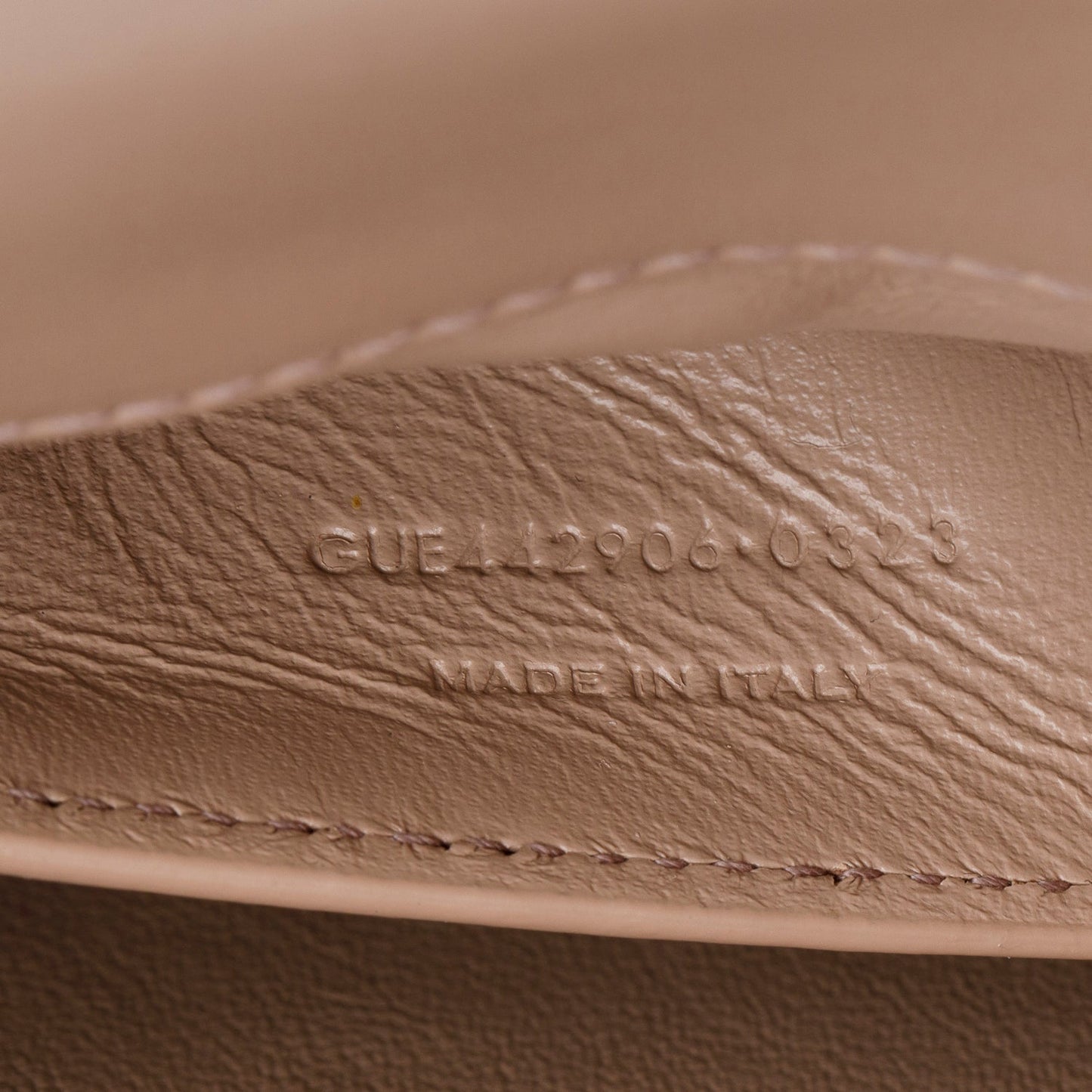 Saint Laurent 2023 Dark Beige Smooth Leather Medium Sunset Bag