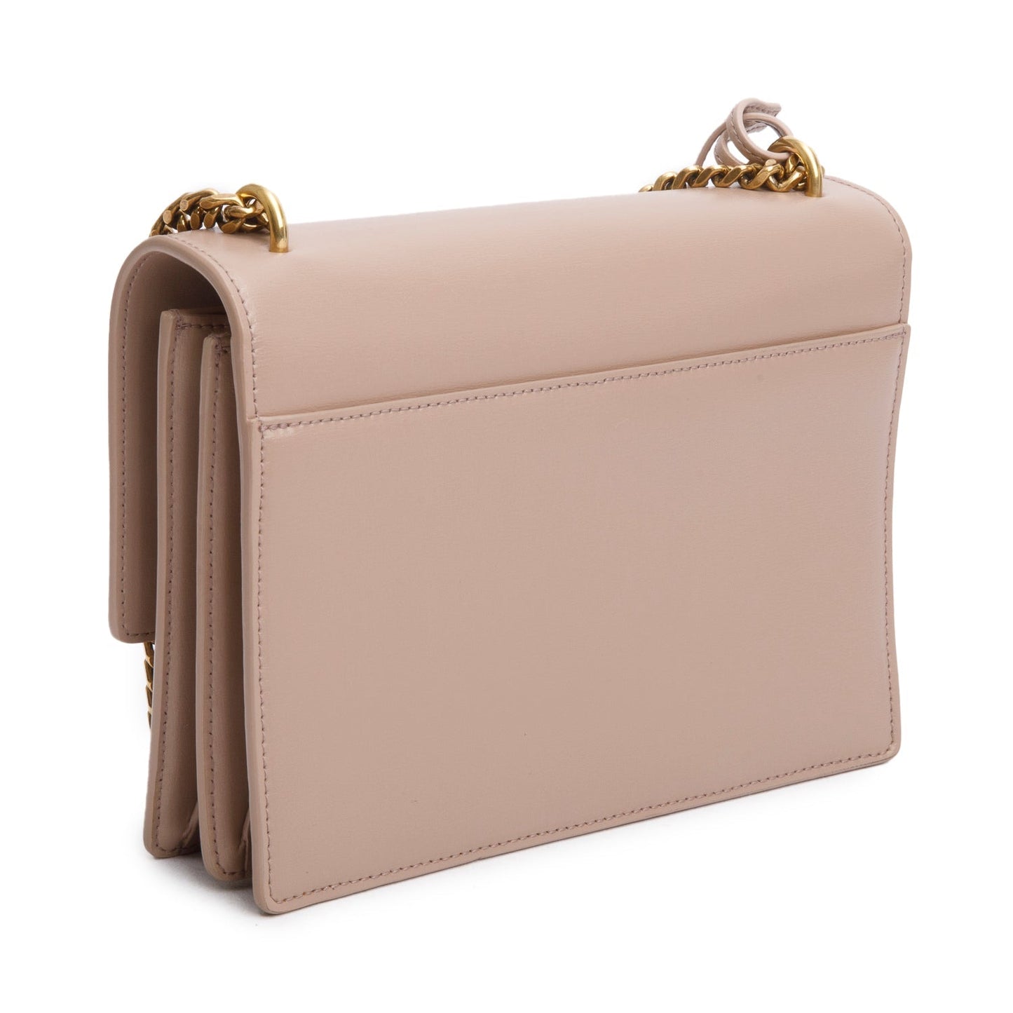 Saint Laurent 2023 Dark Beige Smooth Leather Medium Sunset Bag