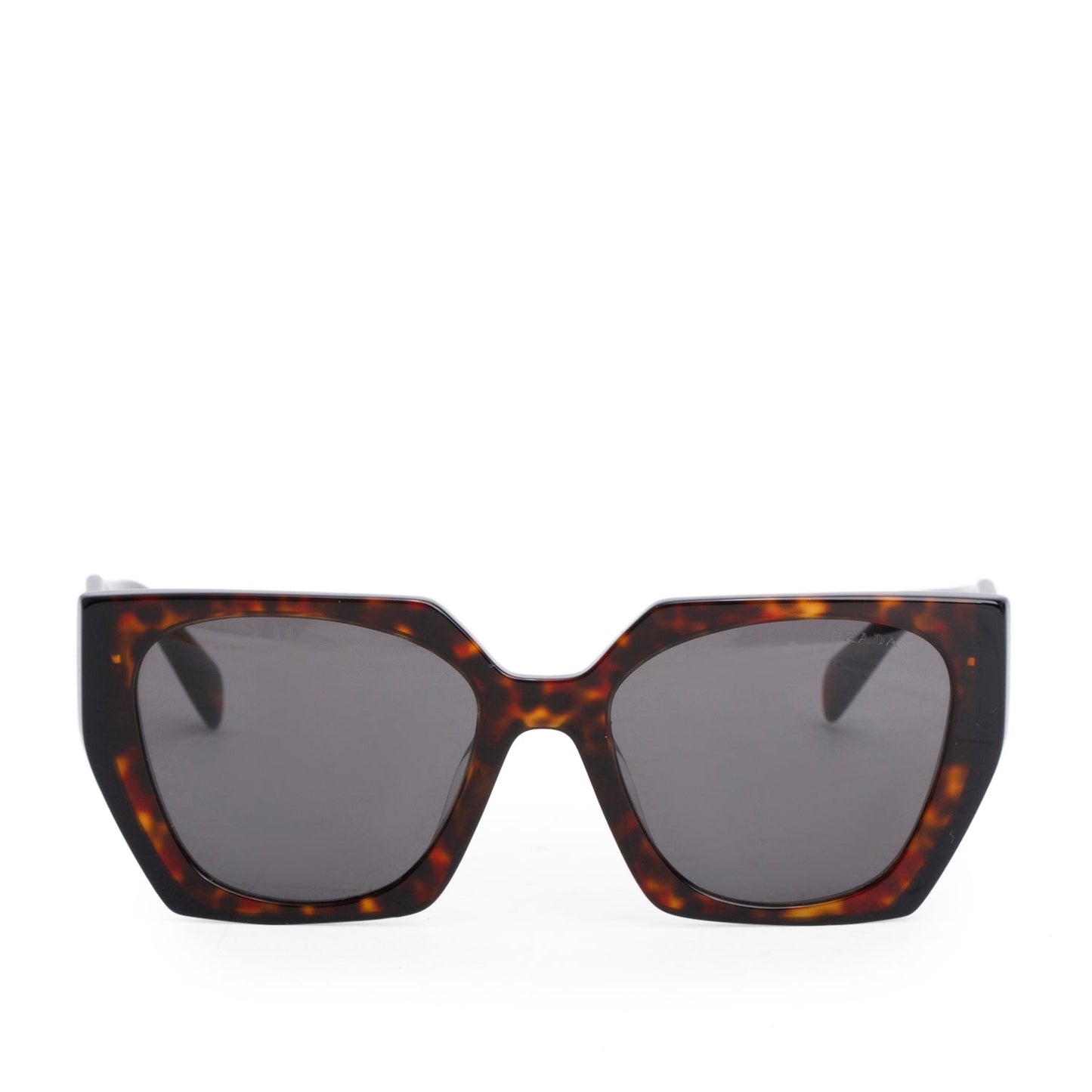 Prada SPR 15W Tortoise Acetate Rectangle Sunglasses