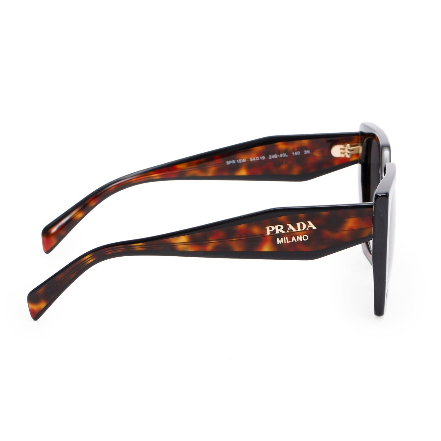 Prada SPR 15W Tortoise Acetate Rectangle Sunglasses