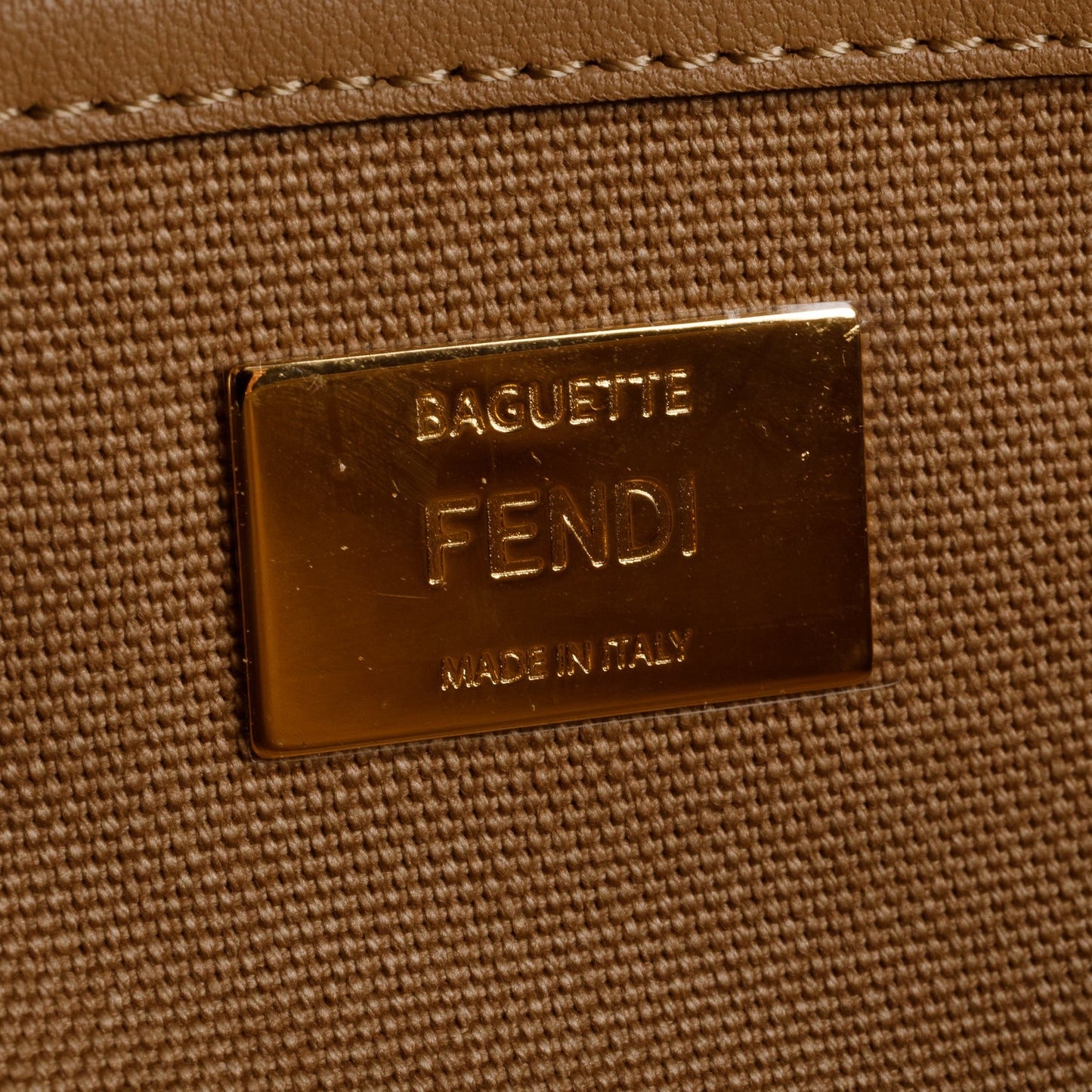 Fendi Multicolor Canvas Vitello King FF Embroidered Baguette