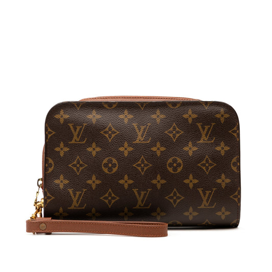Brown Louis Vuitton Monogram Orsay Clutch Bag