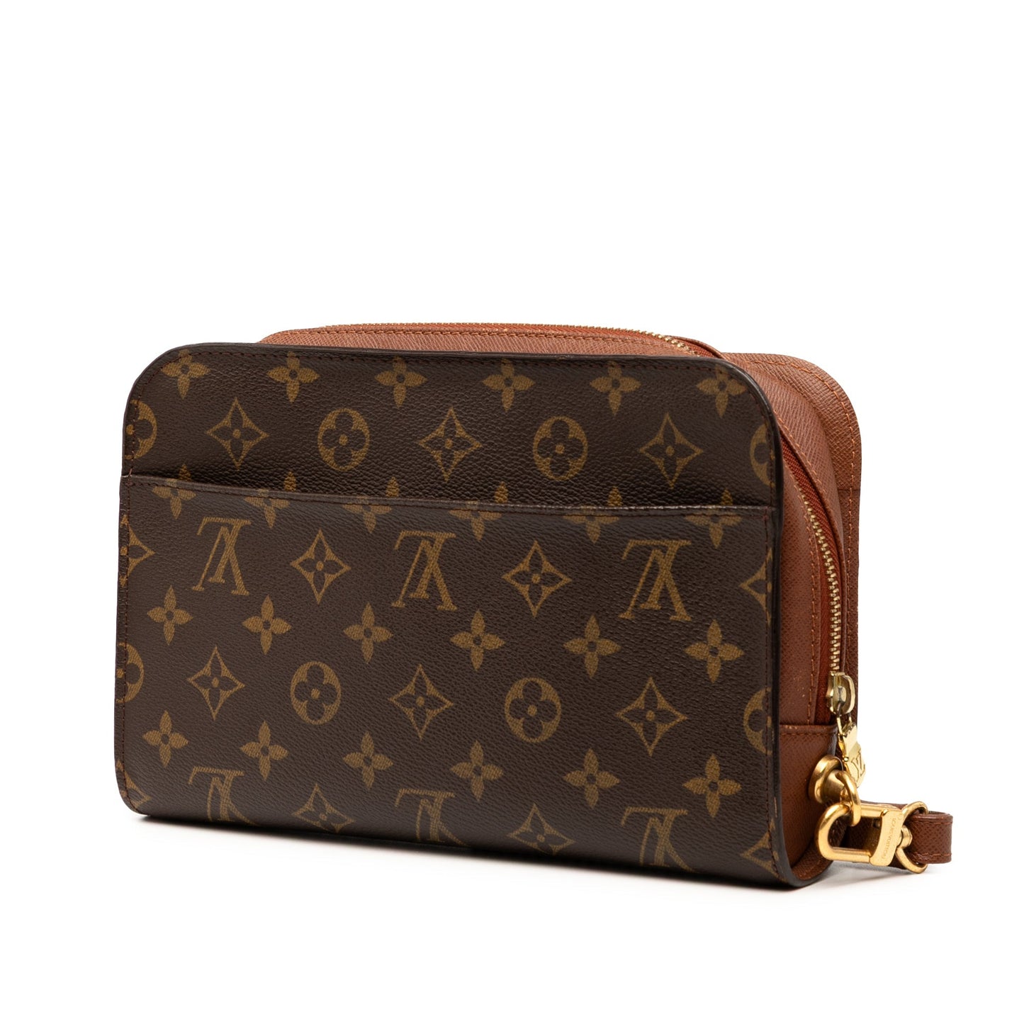 Brown Louis Vuitton Monogram Orsay Clutch Bag