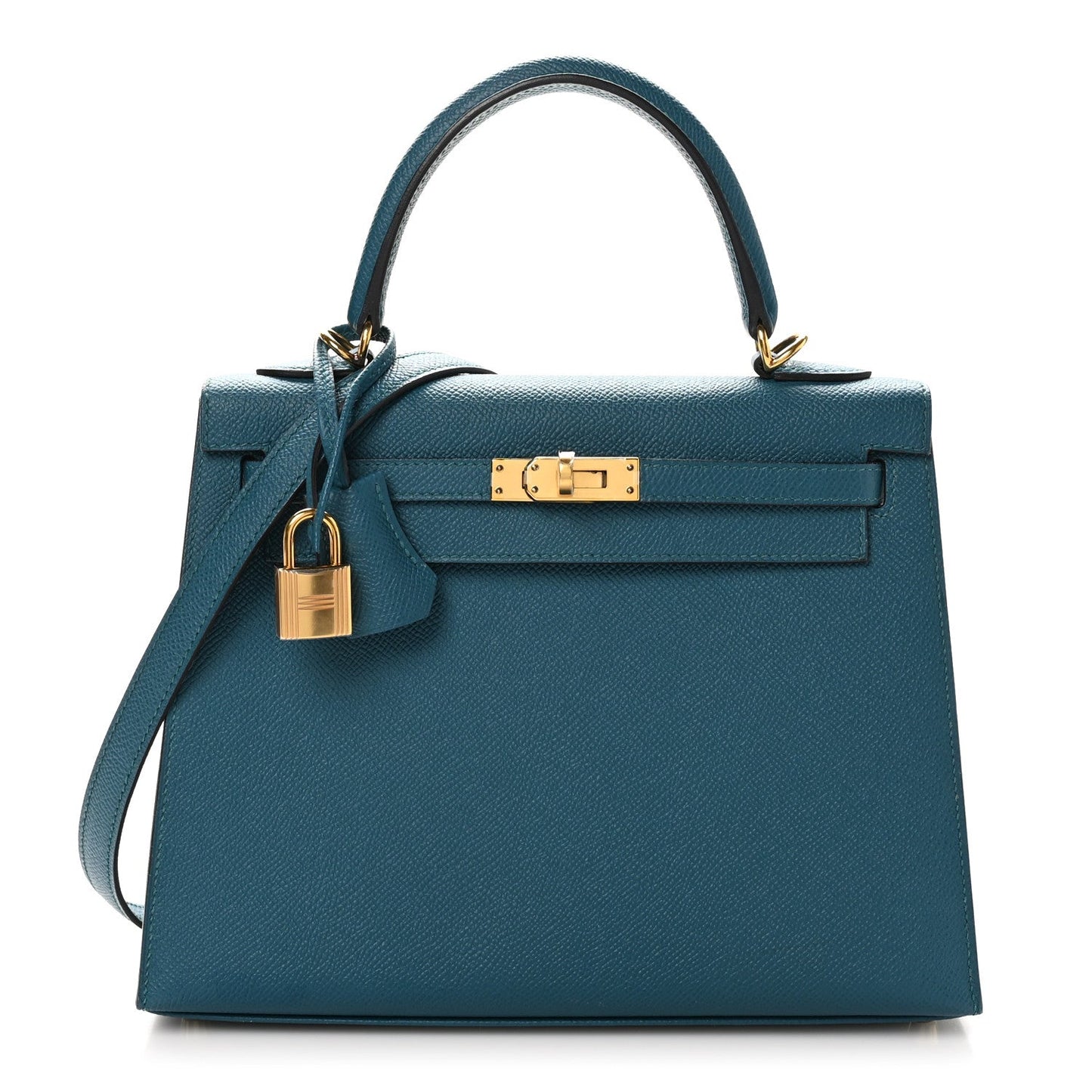 Hermes Epsom Kelly Sellier 25 Vert Bosphore