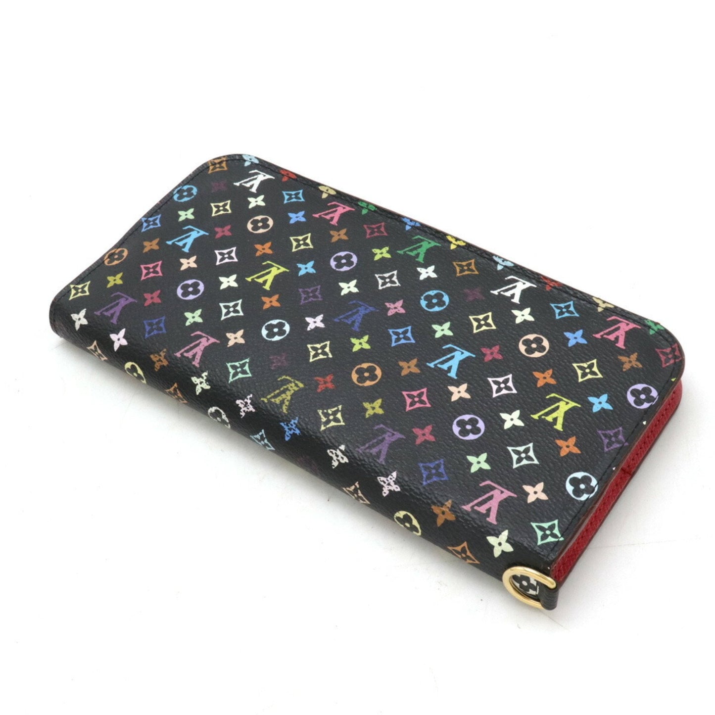Louis Vuitton Monogram colore Grenade Noir Pvc Long Wallet (Bi-Fold)