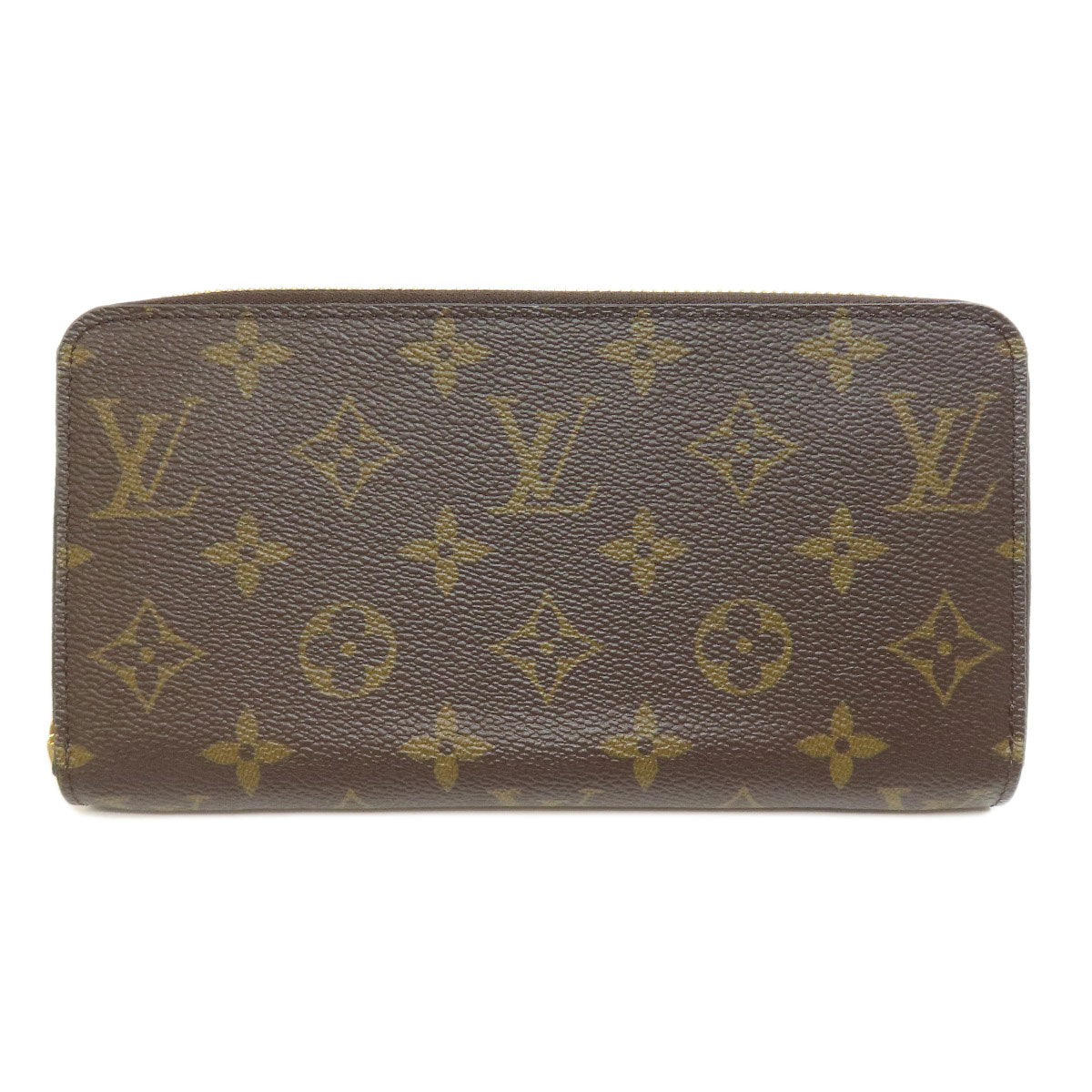 LOUIS VUITTON Long Wallet Purse M42616 Monogram canvas Brown Zippy wallet Women