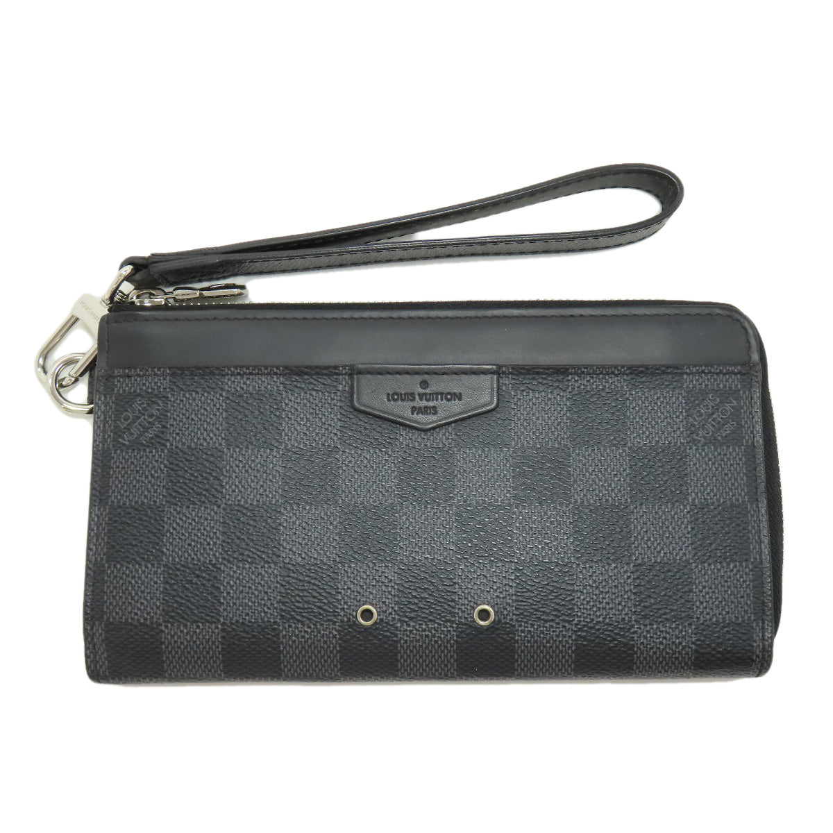 LOUIS VUITTON Long Wallet Purse N60379 Damier canvas gray Zippy Dragonne