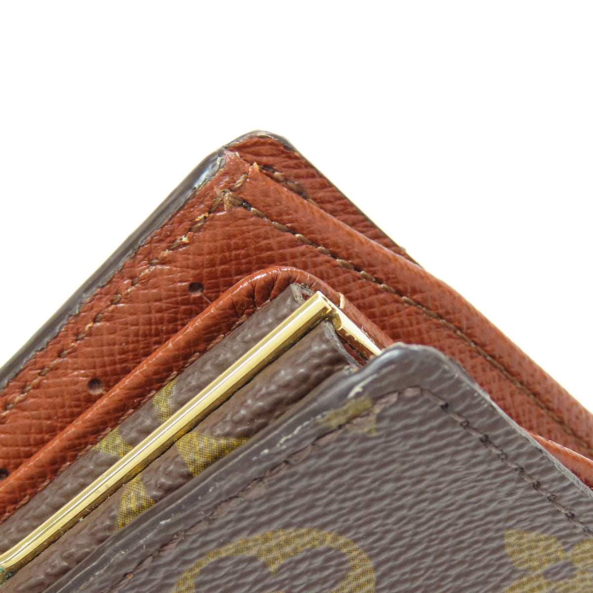 LOUIS VUITTON Bifold Wallet M61663 Monogram canvas Brown Portefeuille Vienova Women Used