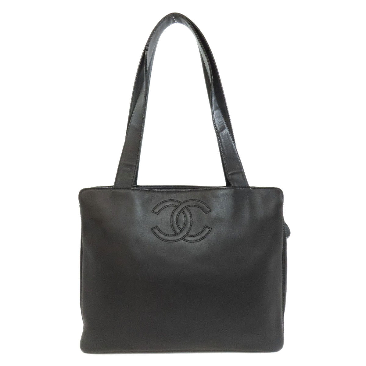 CHANEL Tote Bag Calfskin black COCO Mark