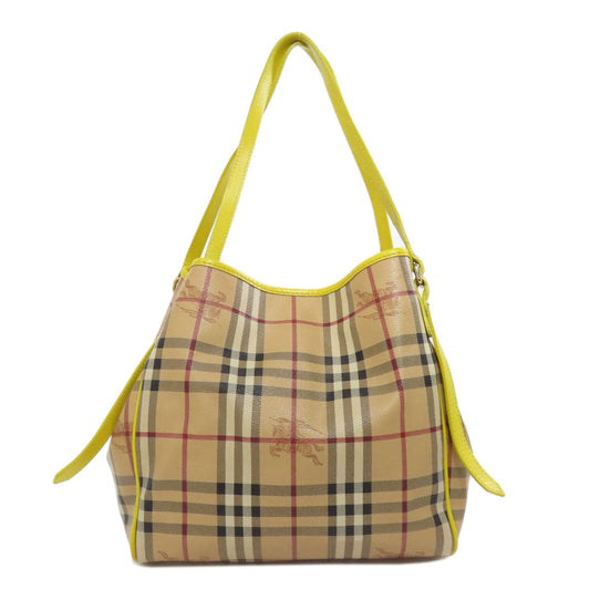 BURBERRY Tote Bag PVC Brown Nova Check