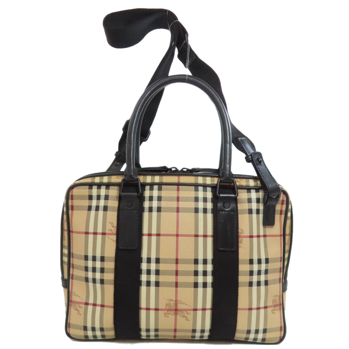 BURBERRY Business bag PVC beige Nova Check 2WAY