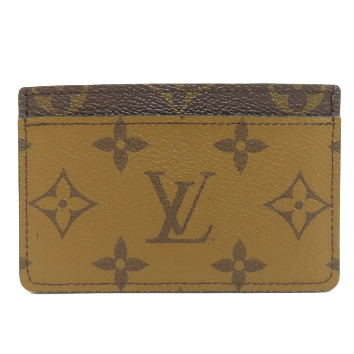 LOUIS VUITTON Card Case M69161 Monogram reverse Brown Porto cult  Simple Women