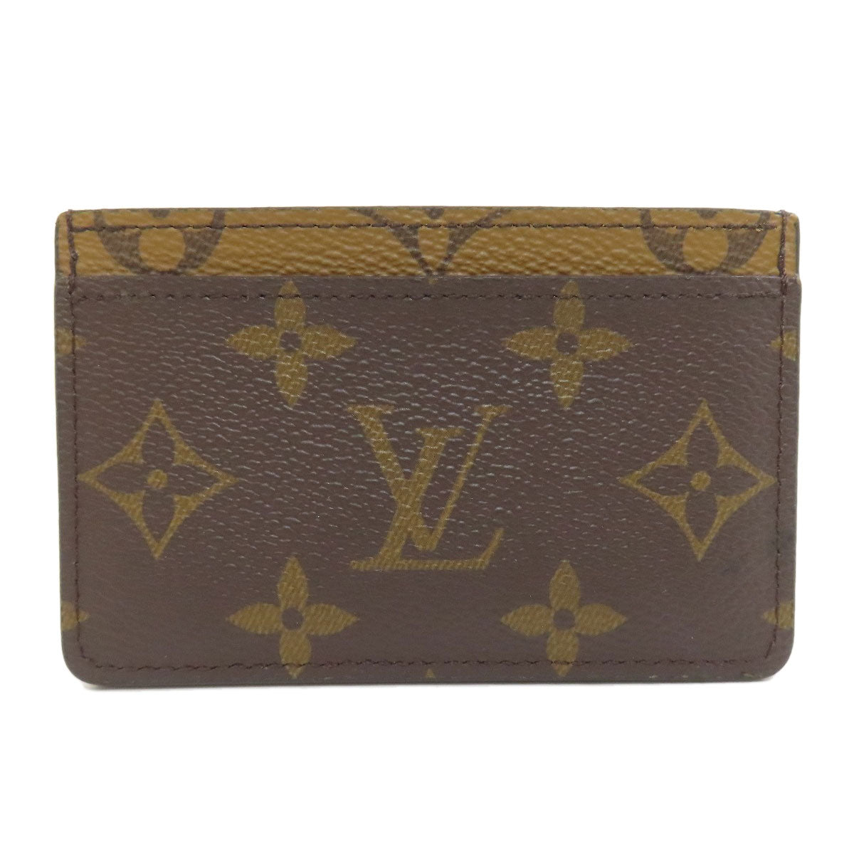 LOUIS VUITTON Card Case M69161 Monogram reverse Brown Porto cult  Simple Women