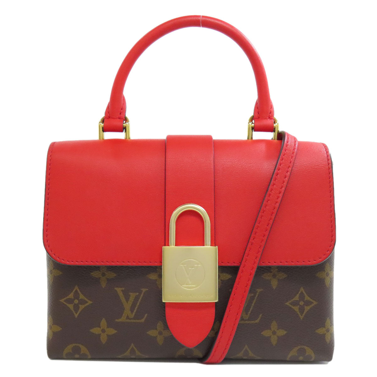 LOUIS VUITTON Handbag M44322 Monogram canvas Red Rocky bb Women