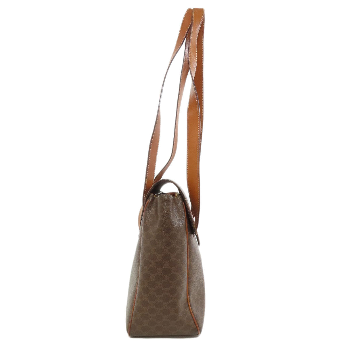 CELINE Tote Bag PVC Brown Macadam Women