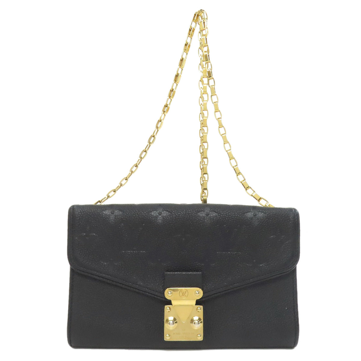 LOUIS VUITTON Long Wallet Purse M60638 Ann Platt black Pochette Saint Germain Women