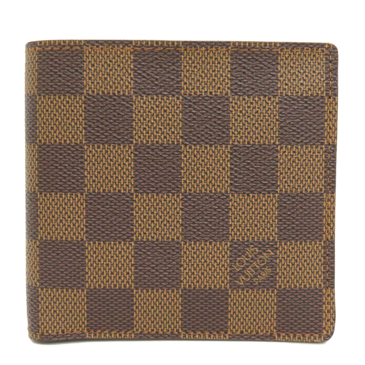 LOUIS VUITTON Bifold Wallet N61675 Damier canvas Brown Portefeuille?EMarco mens Used