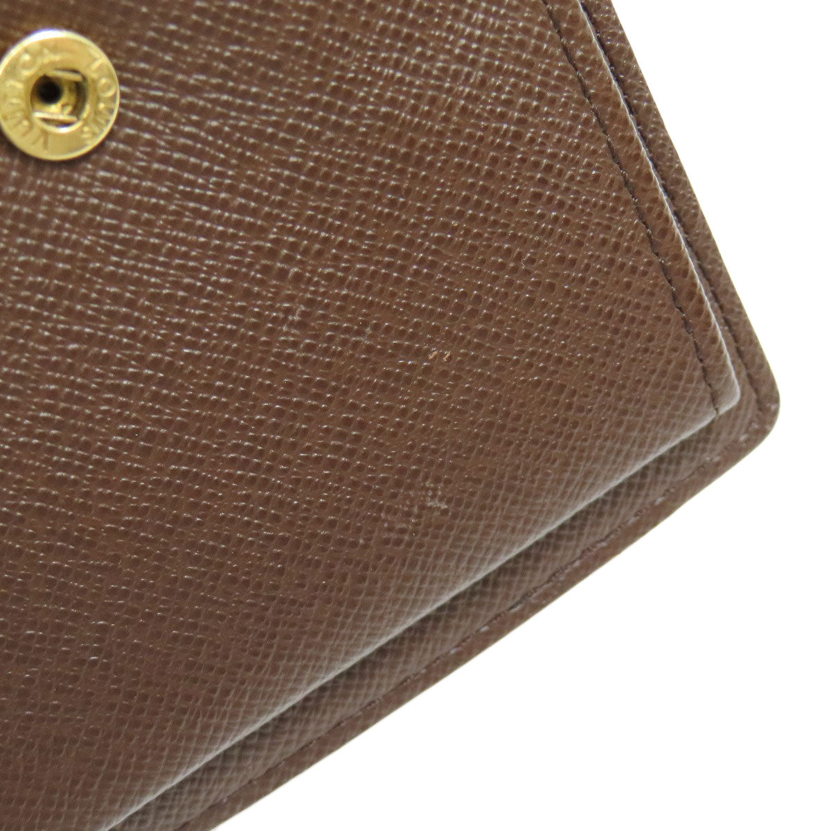 LOUIS VUITTON Bifold Wallet N61675 Damier canvas Brown Portefeuille?EMarco mens Used