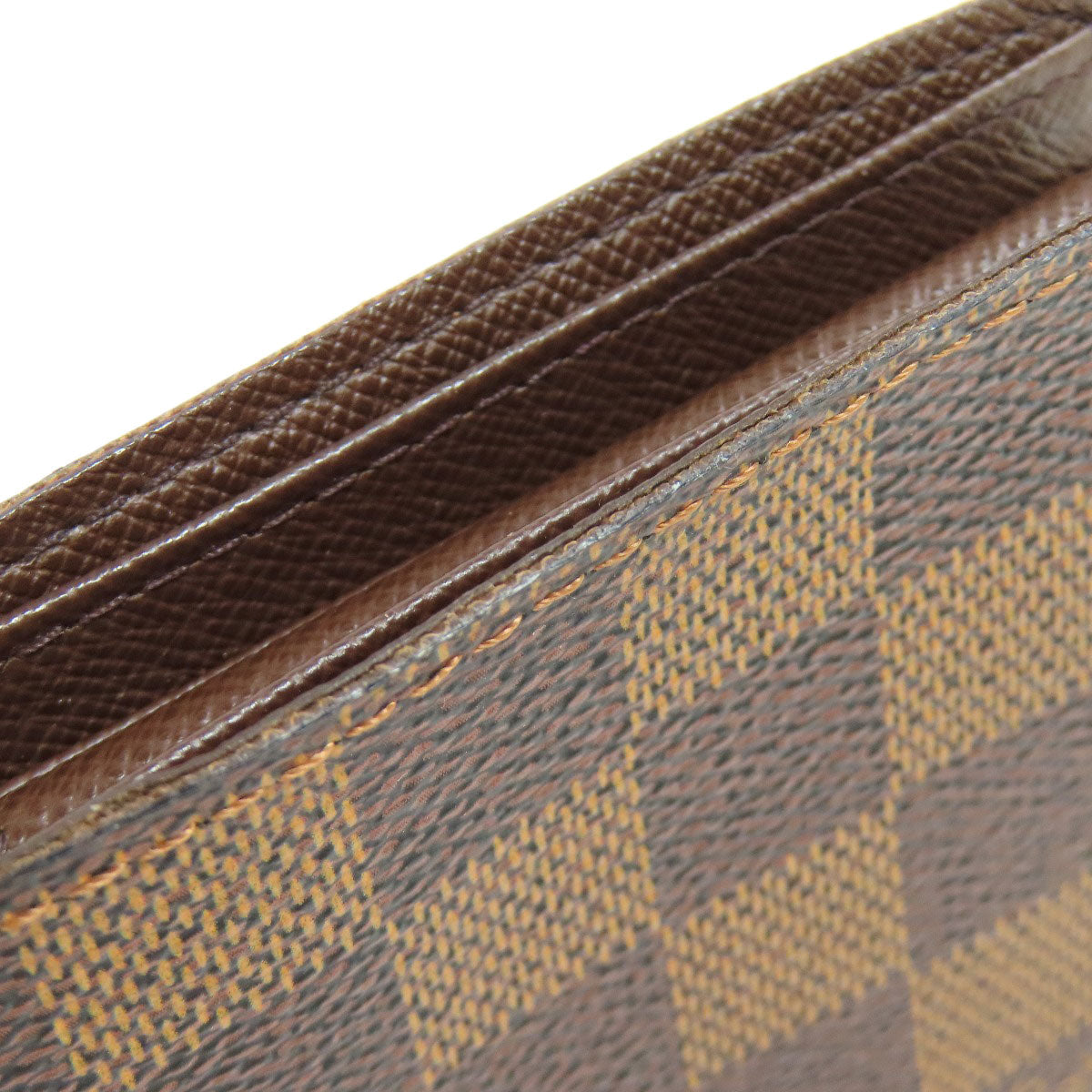 LOUIS VUITTON Bifold Wallet N61675 Damier canvas Brown Portefeuille?EMarco mens Used