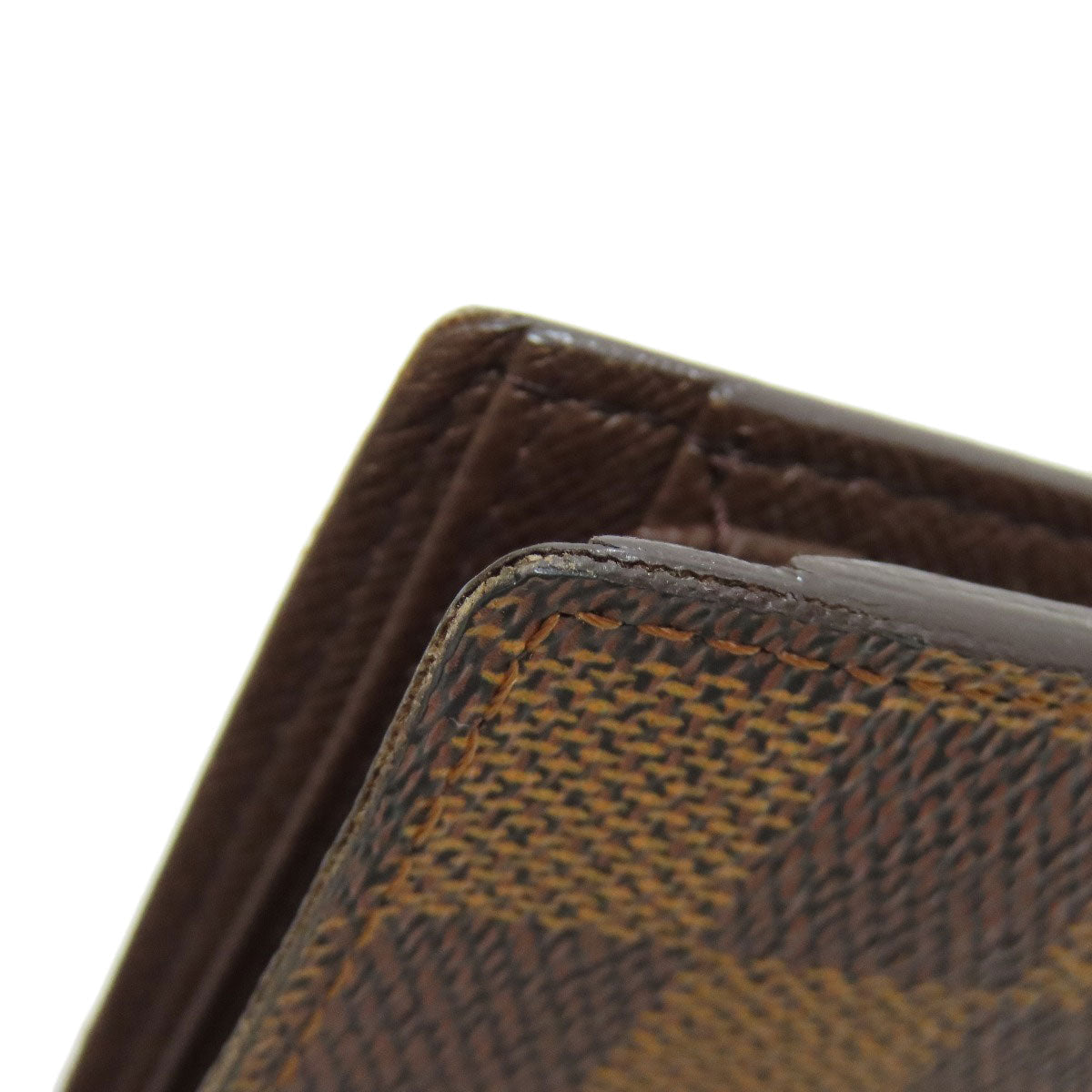 LOUIS VUITTON Bifold Wallet N61675 Damier canvas Brown Portefeuille?EMarco mens Used