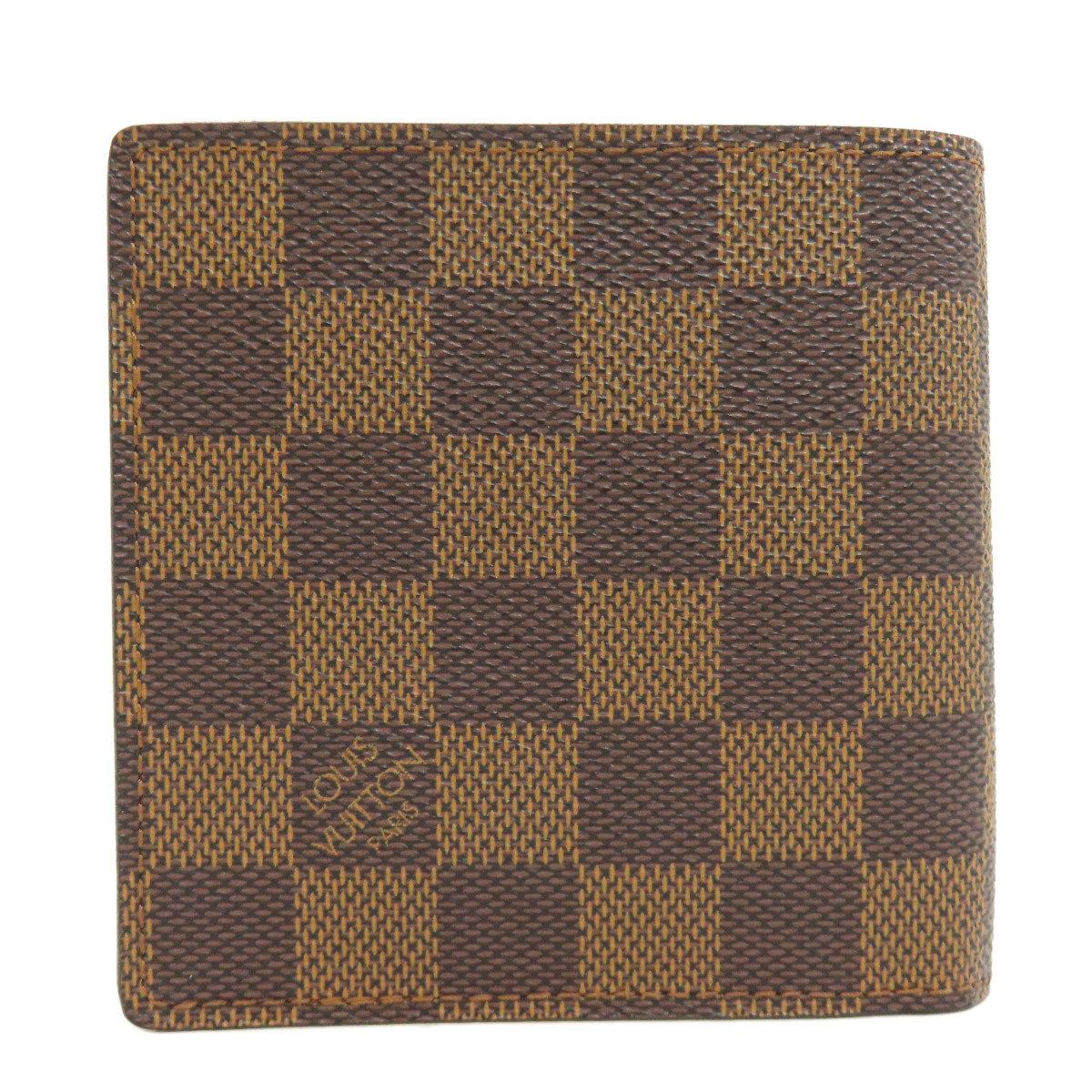 LOUIS VUITTON Bifold Wallet N61675 Damier canvas Brown Portefeuille?EMarco mens Used