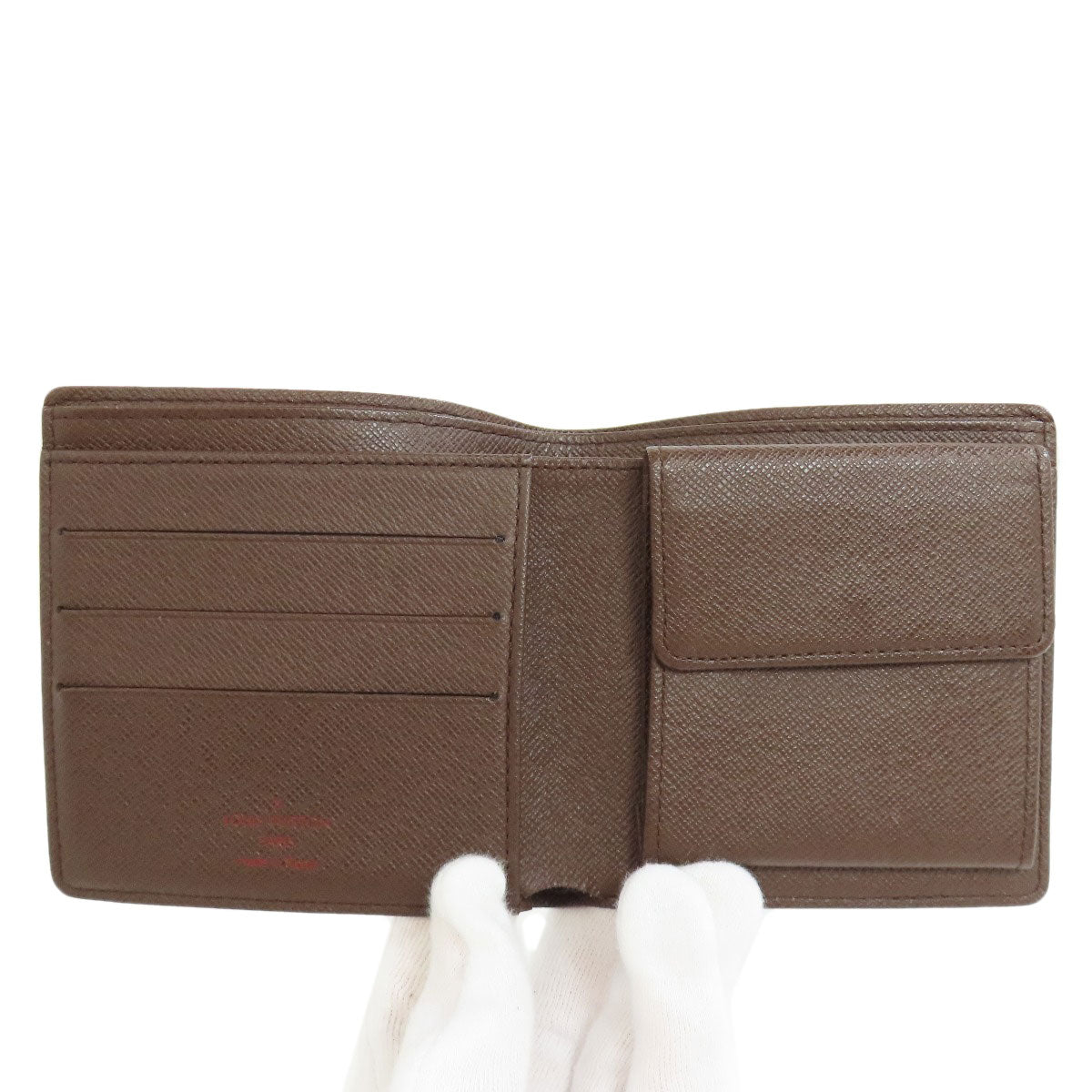 LOUIS VUITTON Bifold Wallet N61675 Damier canvas Brown Portefeuille?EMarco mens Used