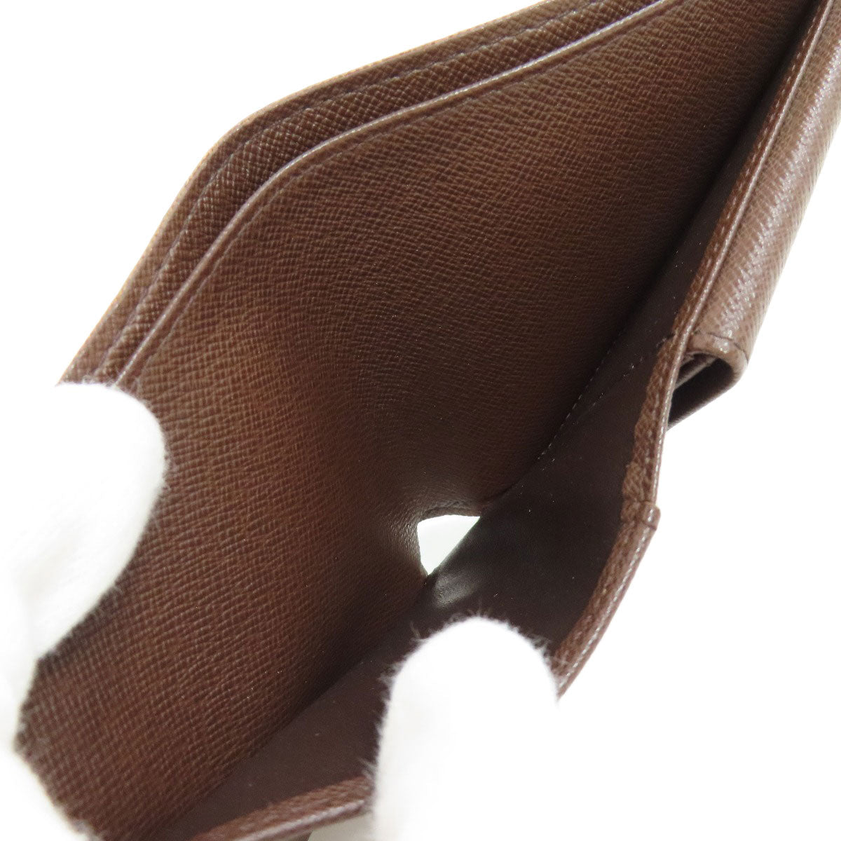 LOUIS VUITTON Bifold Wallet N61675 Damier canvas Brown Portefeuille?EMarco mens Used