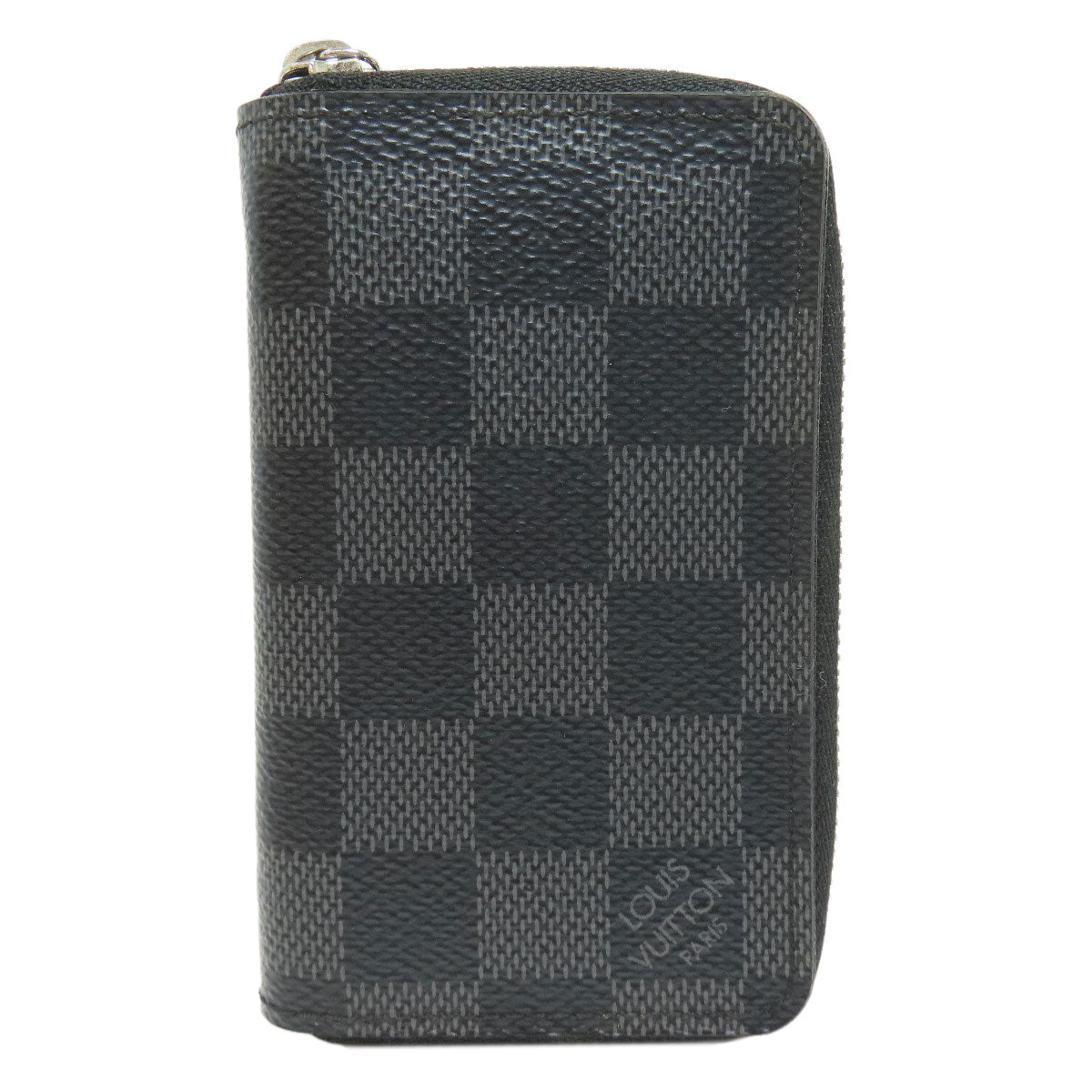 LOUIS VUITTON Coin case N63076 Damier canvas gray Zippy coin purse mens