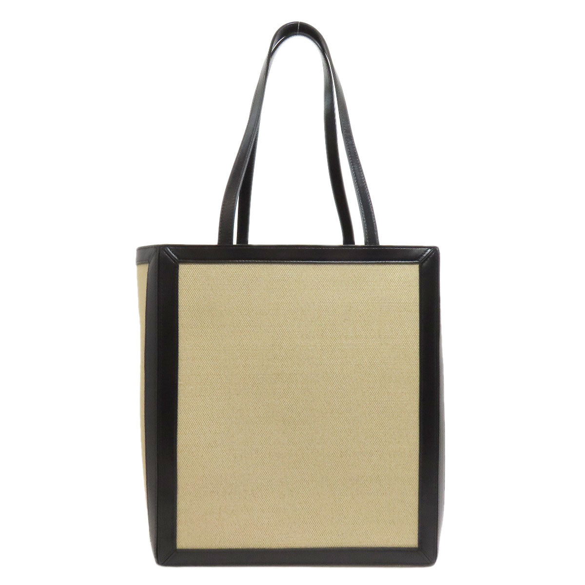 CELINE Tote Bag canvas beige logo Women