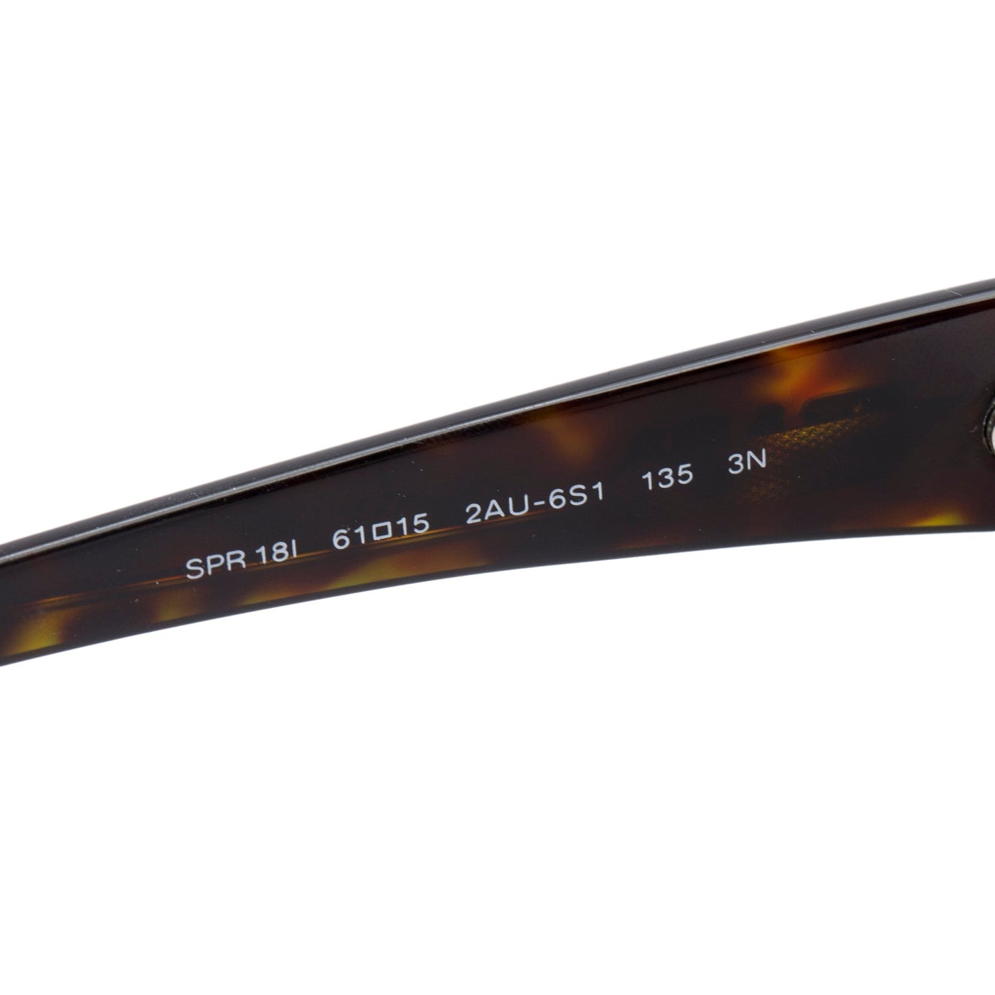 Prada SPR18I Tortoise Acetate Butterfly Frame Sunglasses