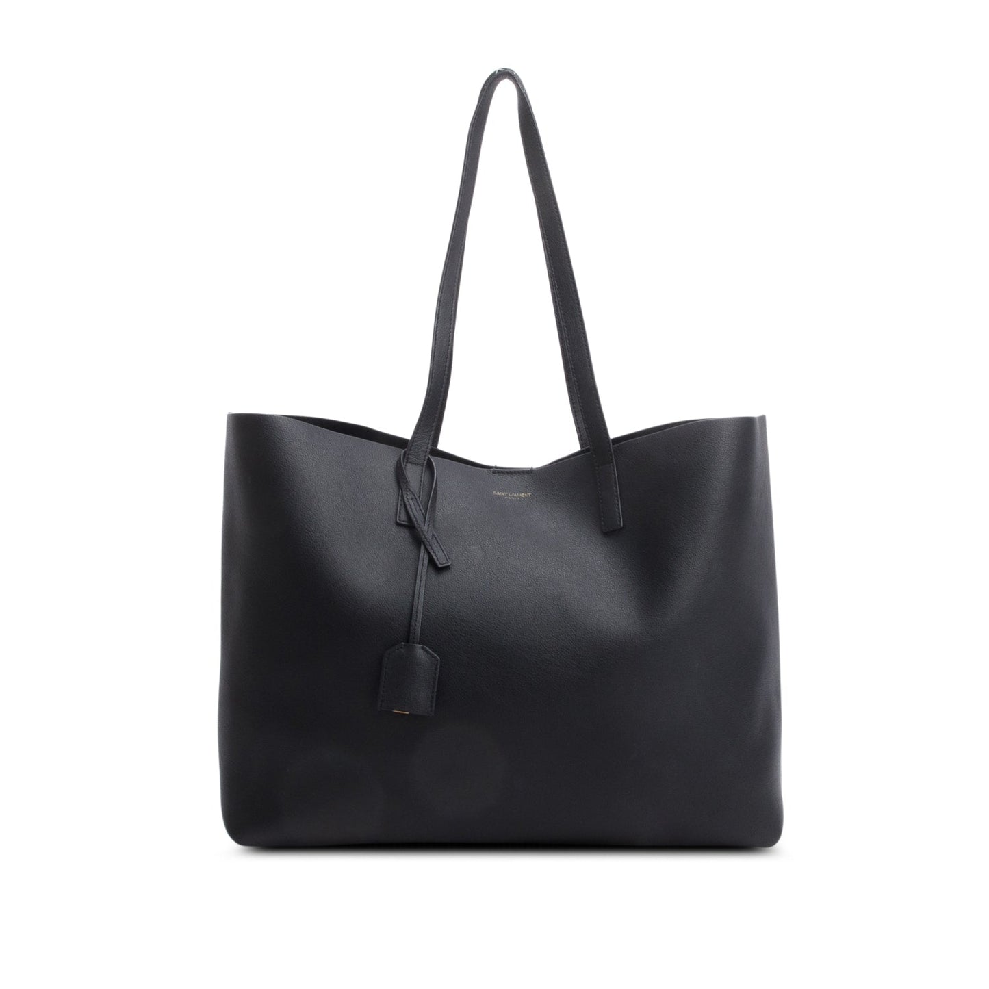 Saint Laurent Black Leather East/West Shopping Tote