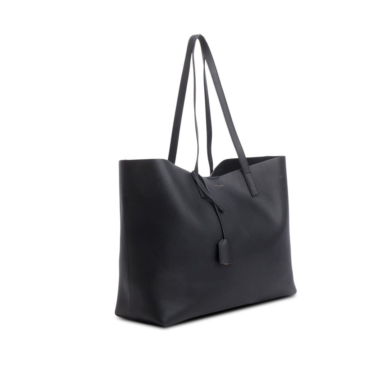 Saint Laurent Black Leather East/West Shopping Tote