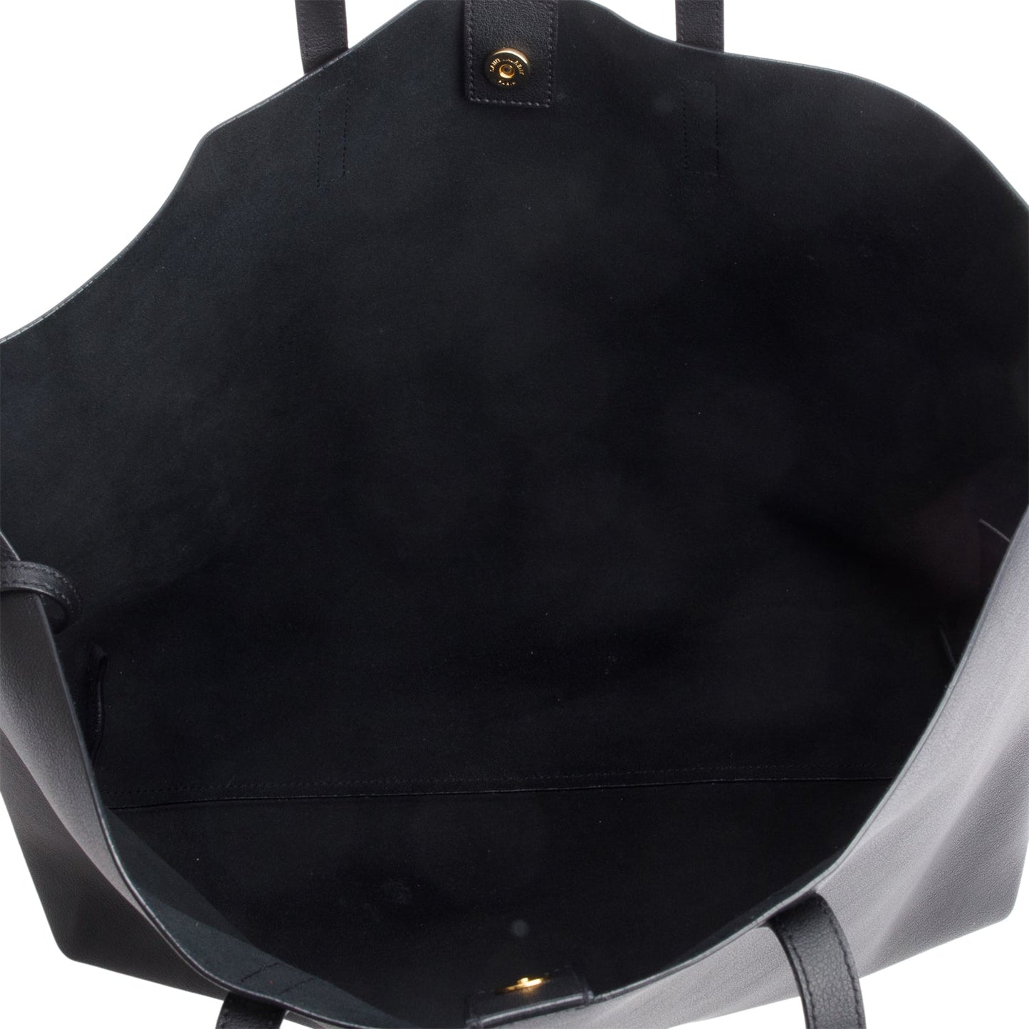 Saint Laurent Black Leather East/West Shopping Tote
