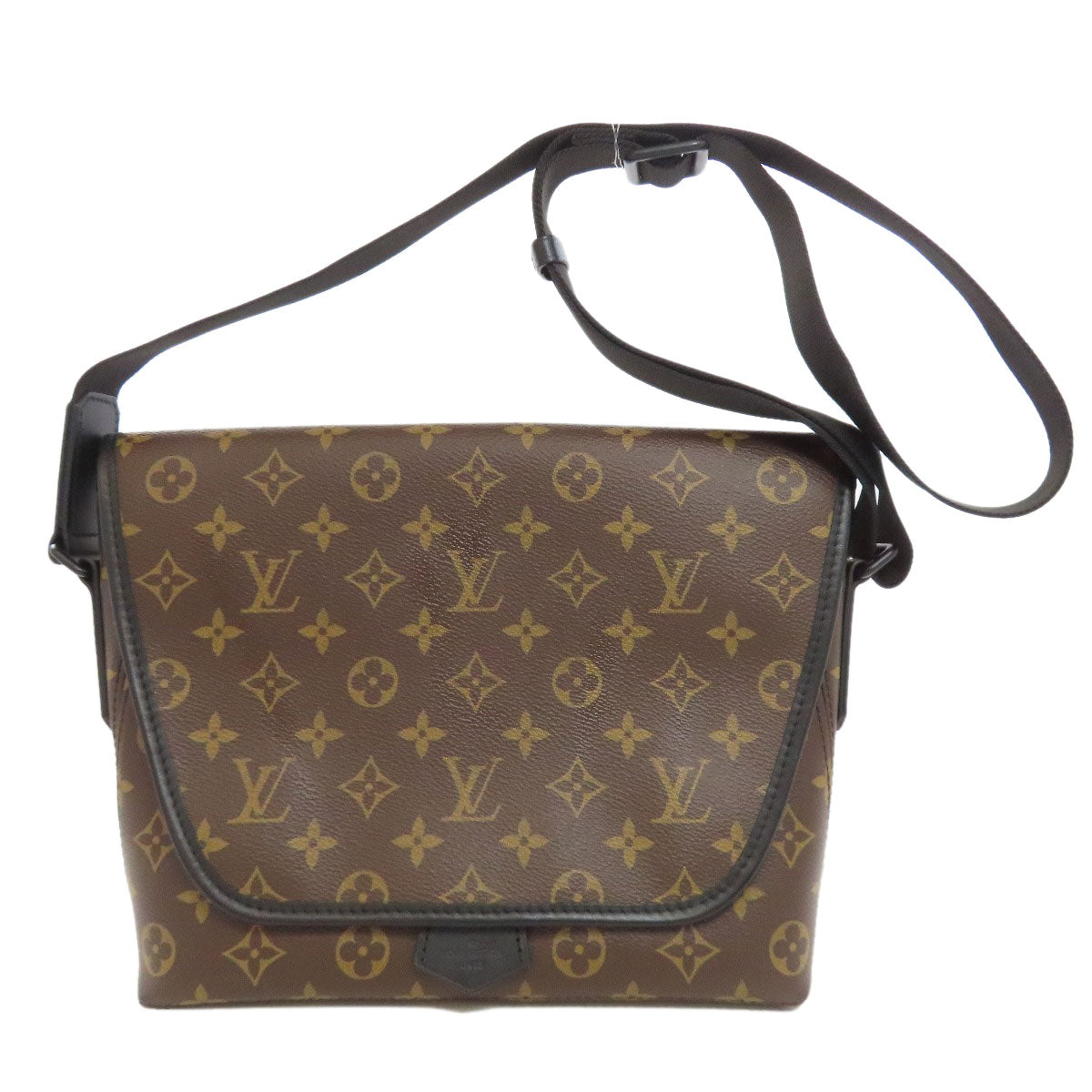 LOUIS VUITTON Shoulder Bag M45557 Monogram macacer Brown Magnetic messenger Women