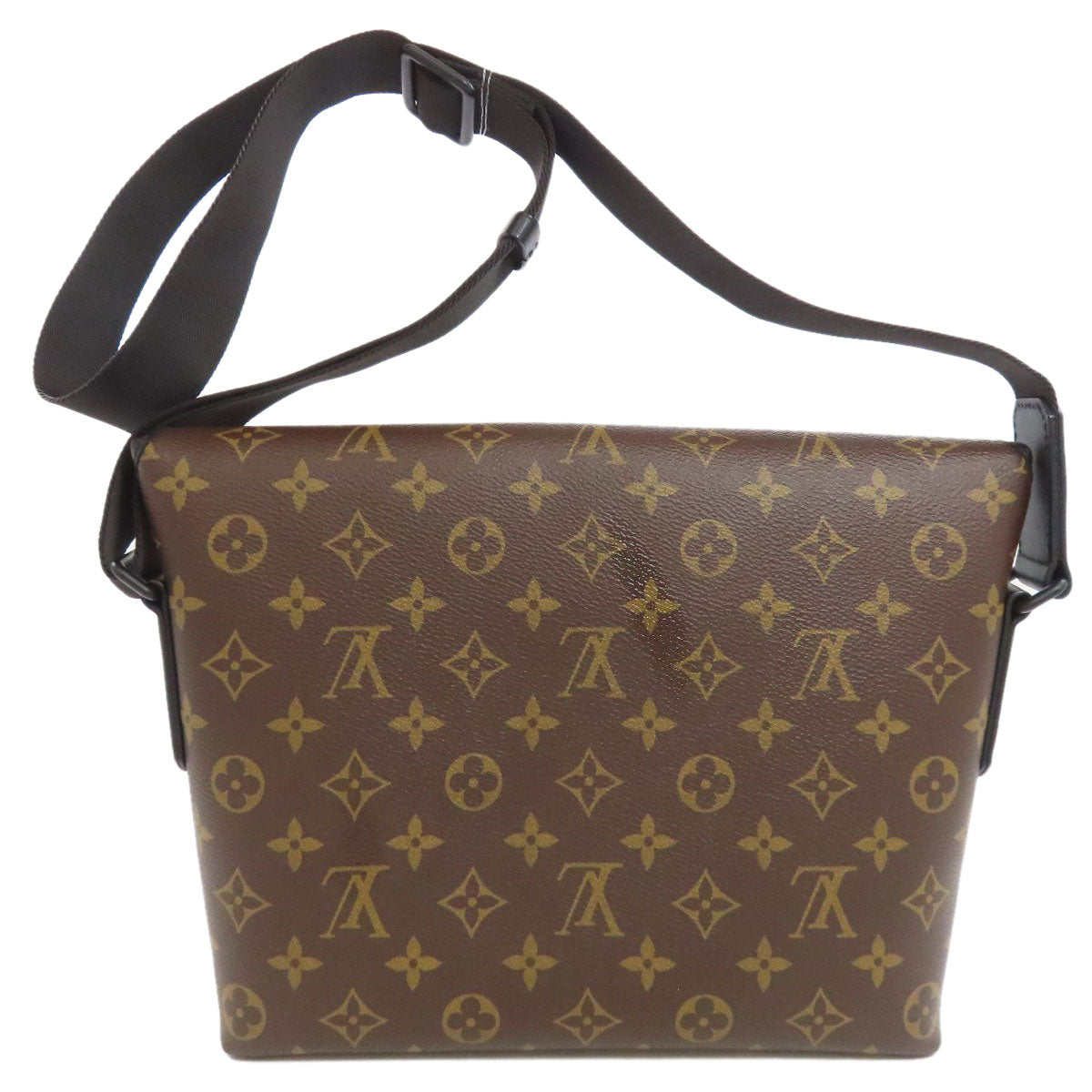 LOUIS VUITTON Shoulder Bag M45557 Monogram macacer Brown Magnetic messenger Women