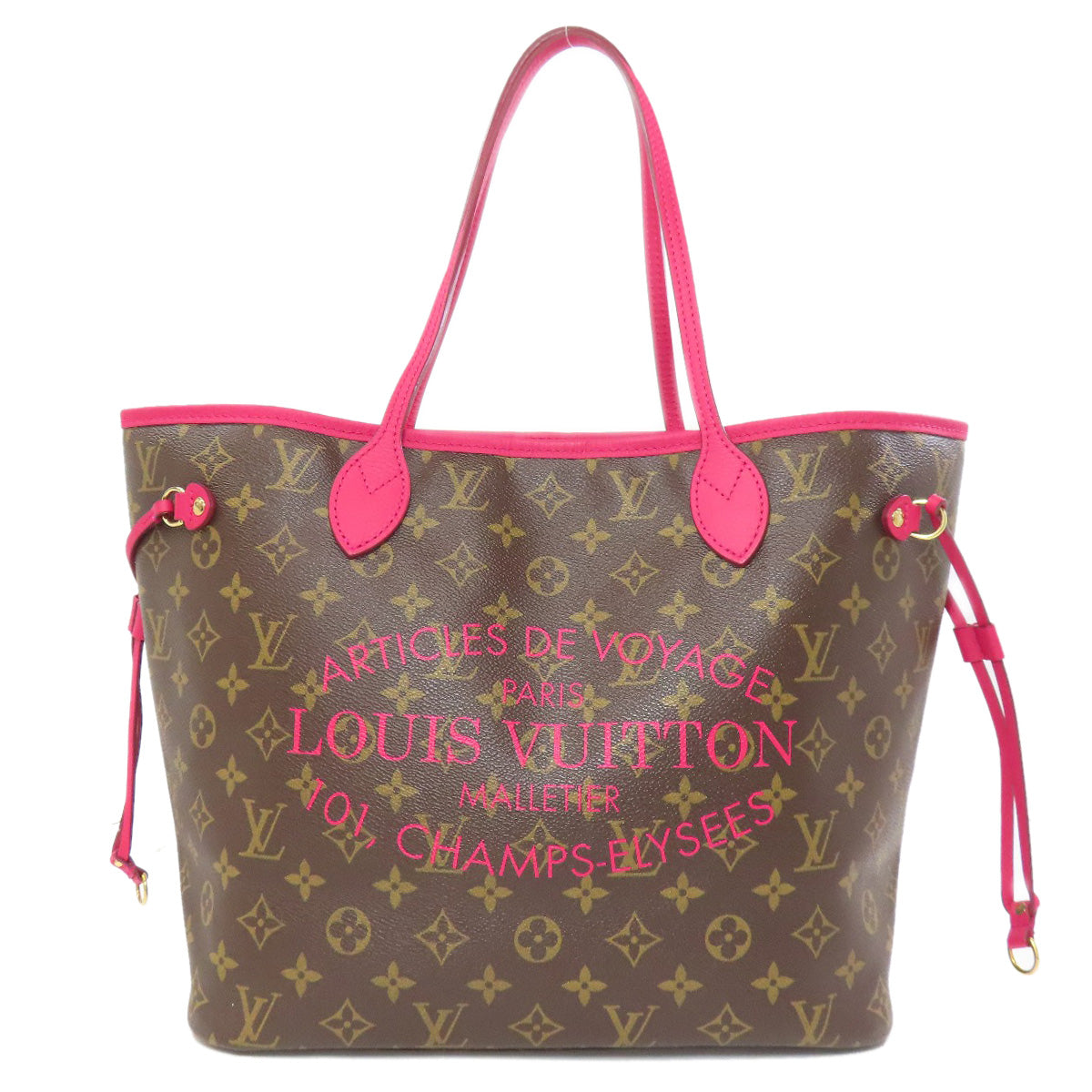 LOUIS VUITTON Tote Bag M40940 Monogram canvas Brown Neverfull MM Ikat Flower Women